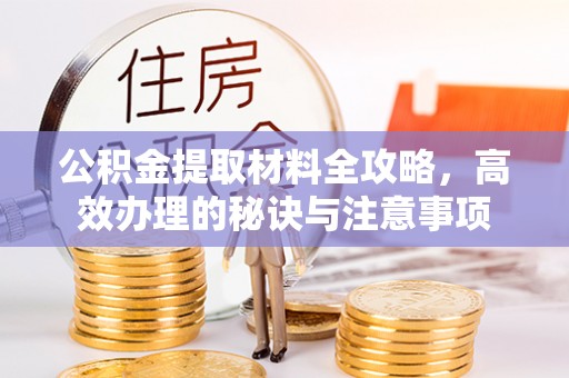 阿拉尔公积金提取材料全攻略，高效办理的秘诀与注意事项