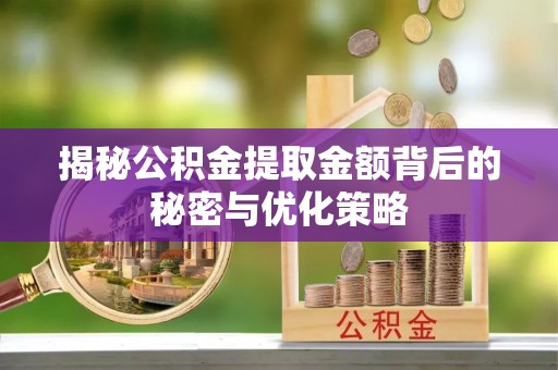 阿拉尔揭秘公积金提取金额背后的秘密与优化策略