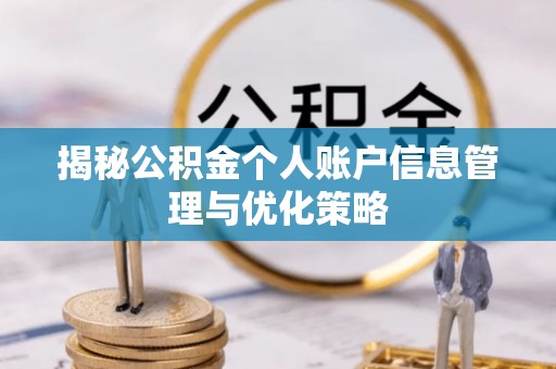 阿拉尔揭秘公积金个人账户信息管理与优化策略