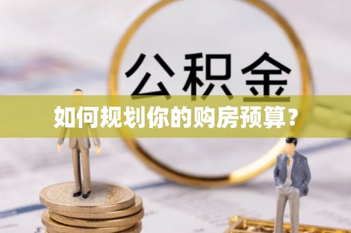 阿拉尔如何规划你的购房预算？