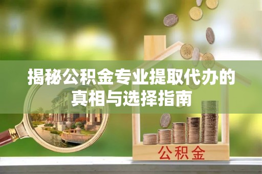 阿拉尔揭秘公积金专业提取代办的真相与选择指南
