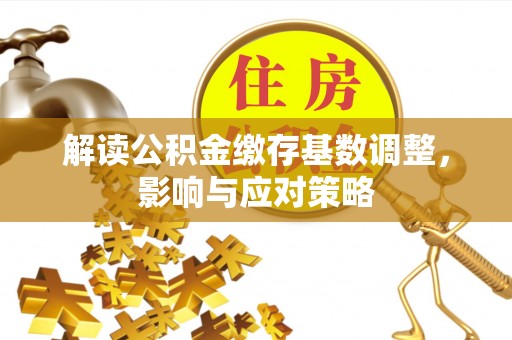 阿拉尔解读公积金缴存基数调整，影响与应对策略